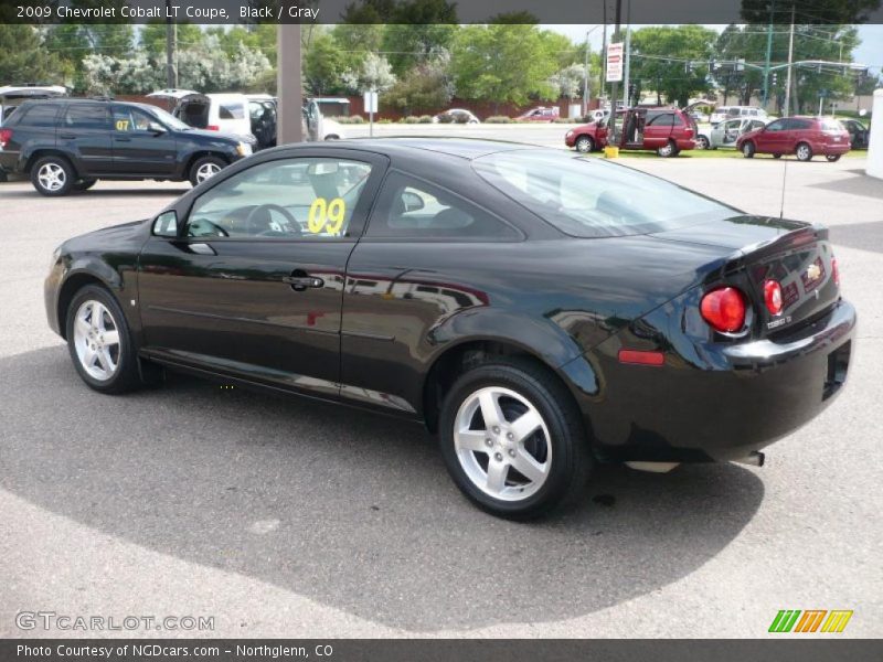 Black / Gray 2009 Chevrolet Cobalt LT Coupe