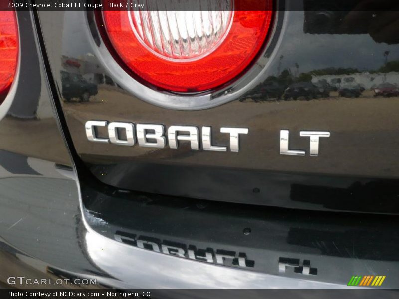 Black / Gray 2009 Chevrolet Cobalt LT Coupe