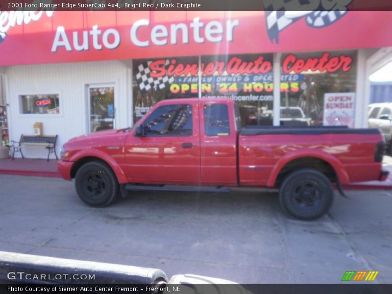 Bright Red / Dark Graphite 2001 Ford Ranger Edge SuperCab 4x4