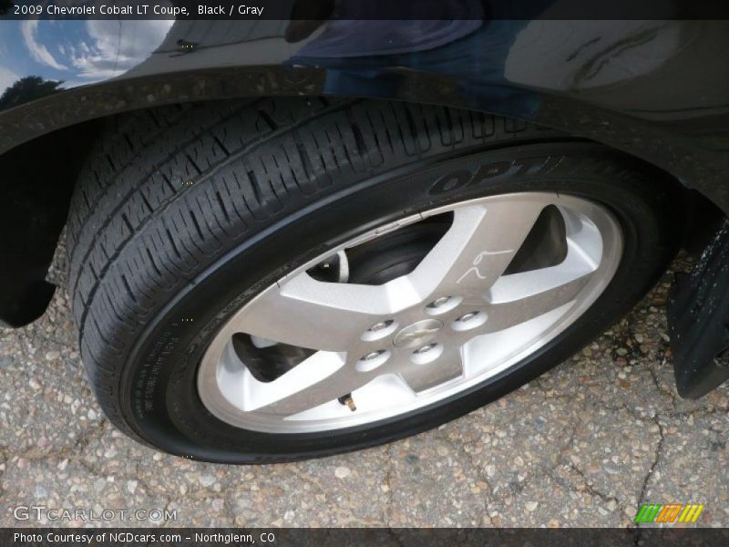 Black / Gray 2009 Chevrolet Cobalt LT Coupe