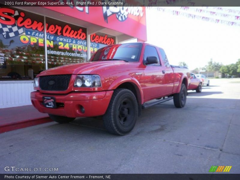 Bright Red / Dark Graphite 2001 Ford Ranger Edge SuperCab 4x4
