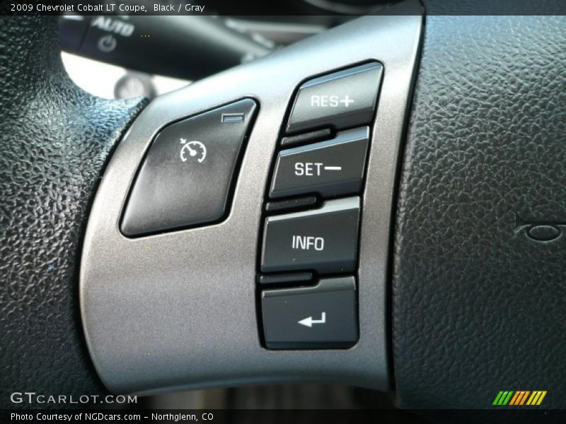 Black / Gray 2009 Chevrolet Cobalt LT Coupe