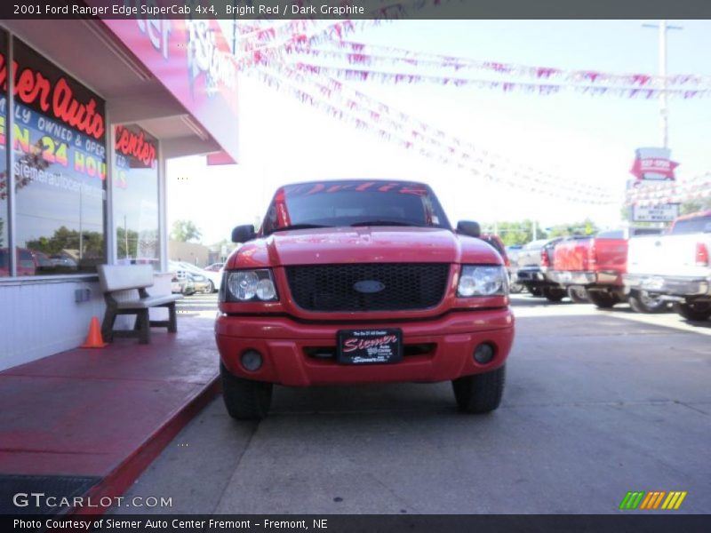 Bright Red / Dark Graphite 2001 Ford Ranger Edge SuperCab 4x4