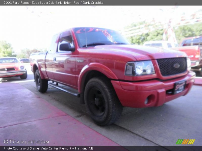 Bright Red / Dark Graphite 2001 Ford Ranger Edge SuperCab 4x4