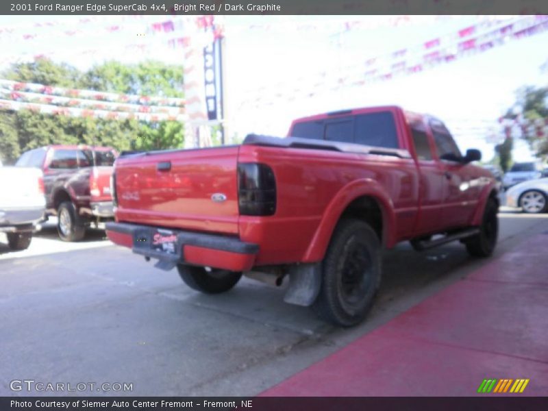 Bright Red / Dark Graphite 2001 Ford Ranger Edge SuperCab 4x4