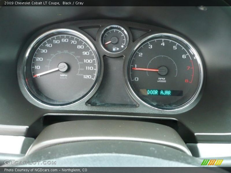 Black / Gray 2009 Chevrolet Cobalt LT Coupe