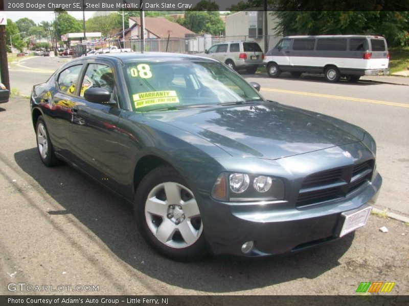 Steel Blue Metallic / Dark Slate Gray 2008 Dodge Charger SE