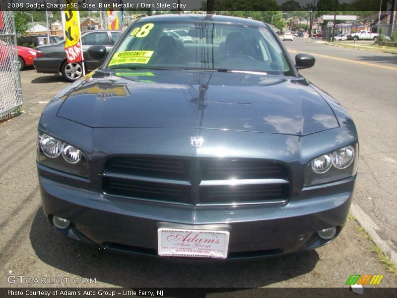 Steel Blue Metallic / Dark Slate Gray 2008 Dodge Charger SE