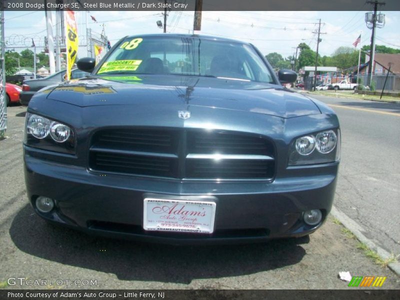 Steel Blue Metallic / Dark Slate Gray 2008 Dodge Charger SE