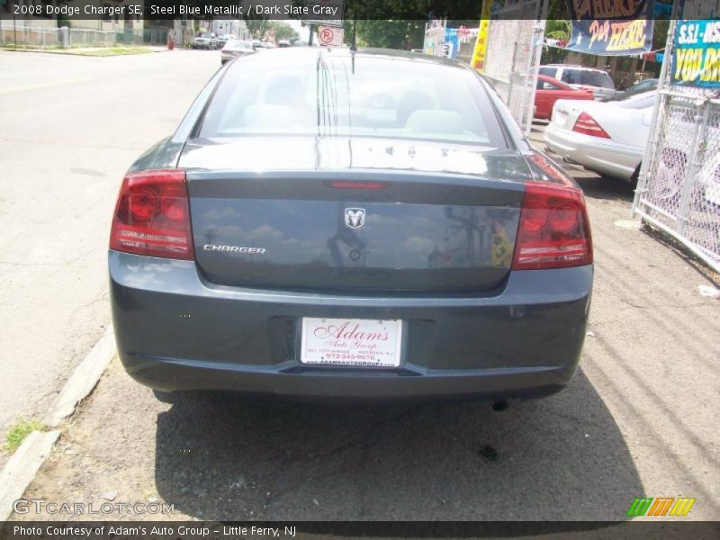Steel Blue Metallic / Dark Slate Gray 2008 Dodge Charger SE