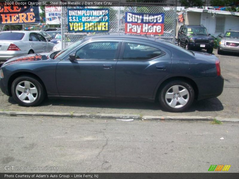 Steel Blue Metallic / Dark Slate Gray 2008 Dodge Charger SE