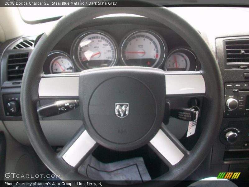 Steel Blue Metallic / Dark Slate Gray 2008 Dodge Charger SE