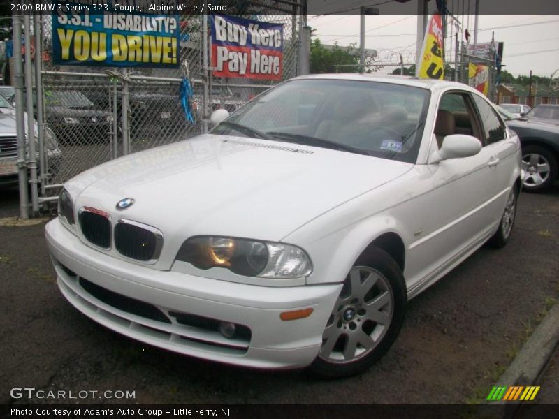 Alpine White / Sand 2000 BMW 3 Series 323i Coupe