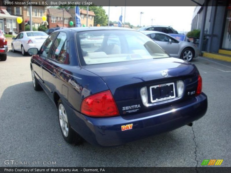 Blue Dusk Metallic / Sage 2006 Nissan Sentra 1.8 S