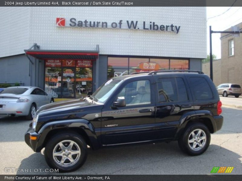 Black Clearcoat / Dark Slate Gray/Taupe 2004 Jeep Liberty Limited 4x4