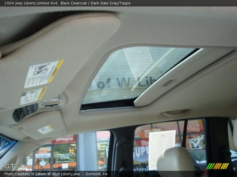 Black Clearcoat / Dark Slate Gray/Taupe 2004 Jeep Liberty Limited 4x4