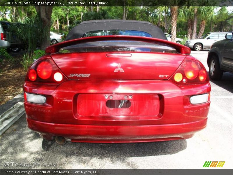 Patriot Red Pearl / Black 2001 Mitsubishi Eclipse Spyder GT