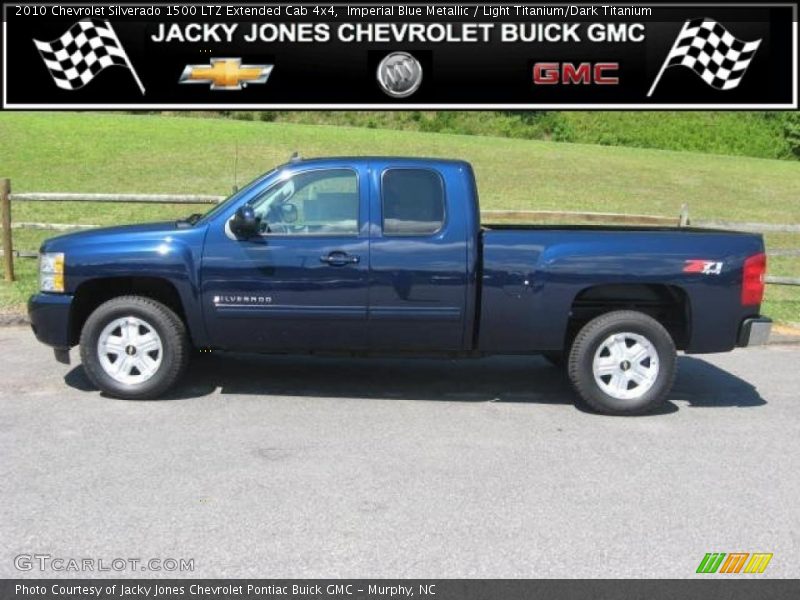 Imperial Blue Metallic / Light Titanium/Dark Titanium 2010 Chevrolet Silverado 1500 LTZ Extended Cab 4x4