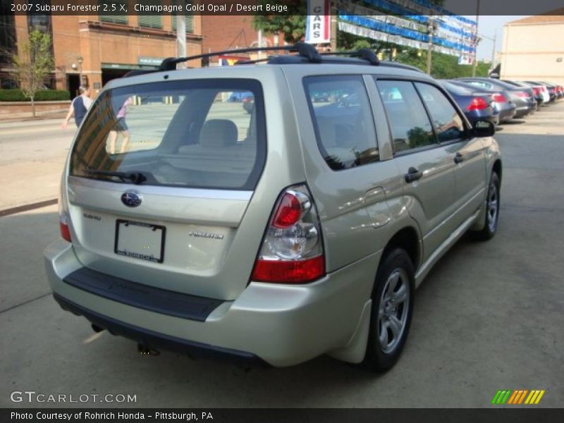 Champagne Gold Opal / Desert Beige 2007 Subaru Forester 2.5 X