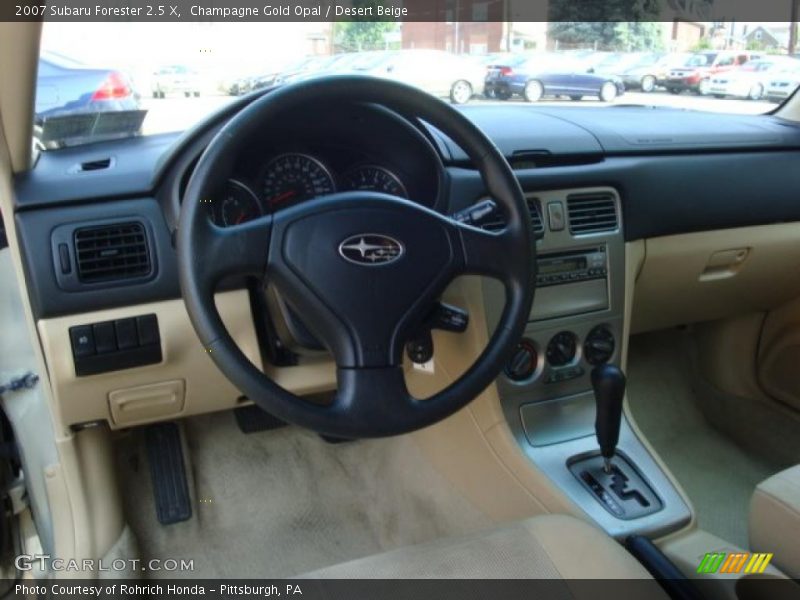 Champagne Gold Opal / Desert Beige 2007 Subaru Forester 2.5 X