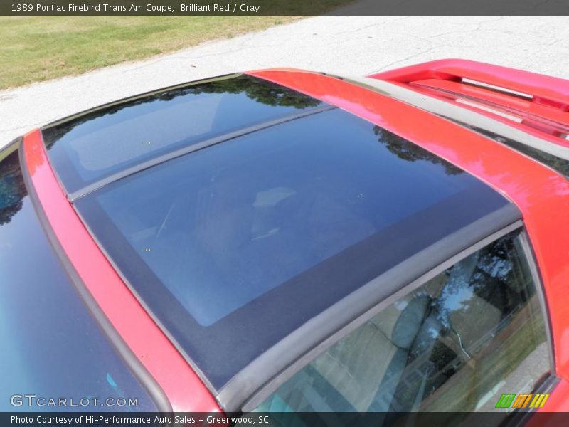 Brilliant Red / Gray 1989 Pontiac Firebird Trans Am Coupe