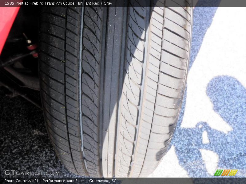 Brilliant Red / Gray 1989 Pontiac Firebird Trans Am Coupe