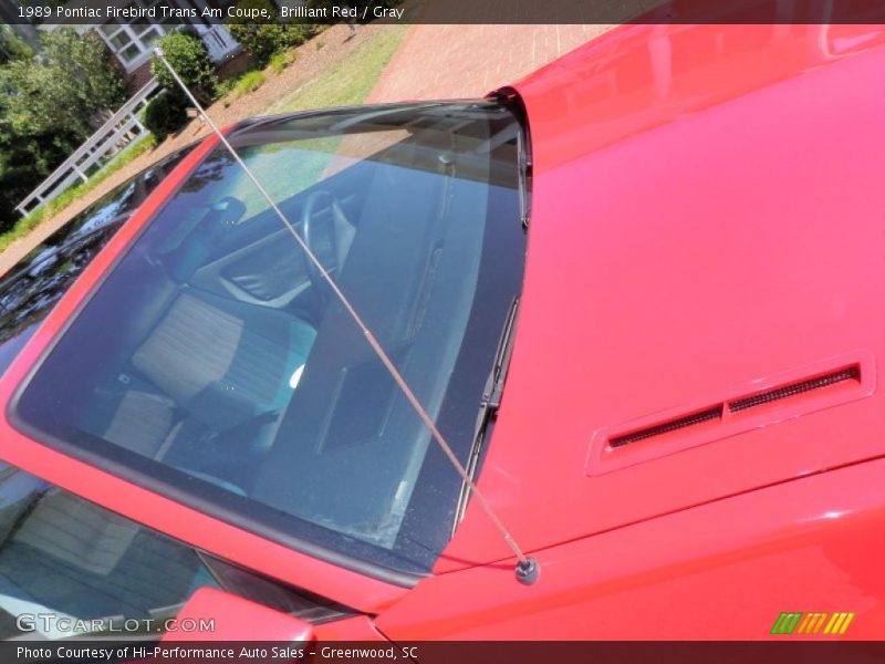 Brilliant Red / Gray 1989 Pontiac Firebird Trans Am Coupe