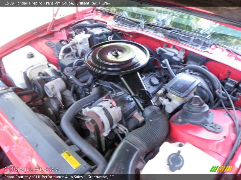 Brilliant Red / Gray 1989 Pontiac Firebird Trans Am Coupe