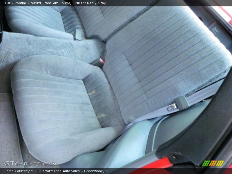 Brilliant Red / Gray 1989 Pontiac Firebird Trans Am Coupe