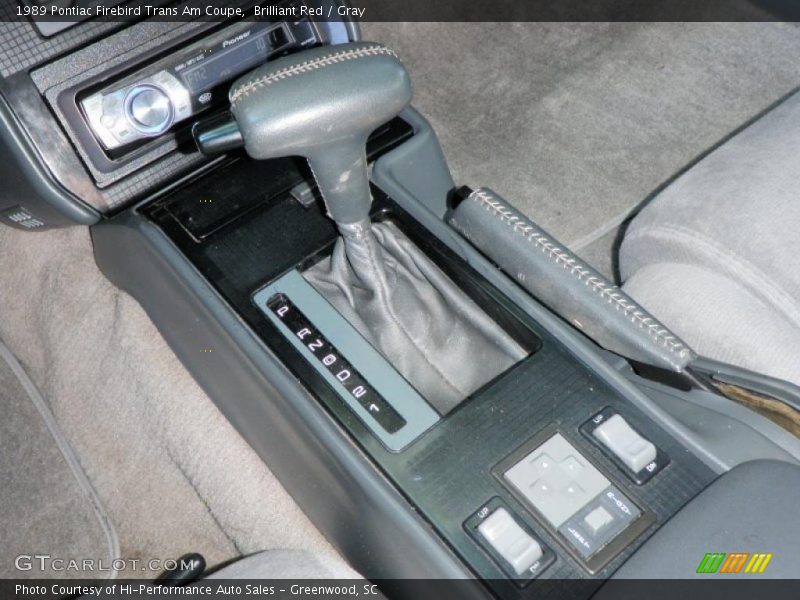 Brilliant Red / Gray 1989 Pontiac Firebird Trans Am Coupe