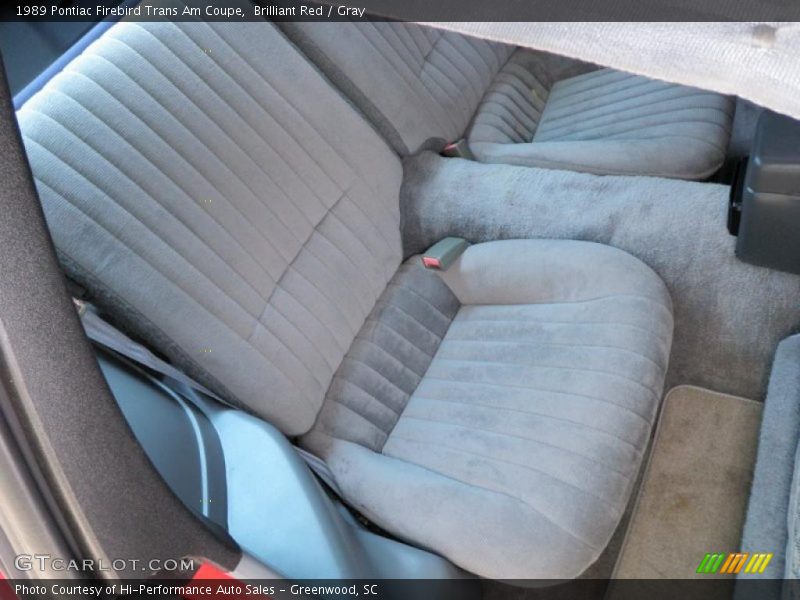 Brilliant Red / Gray 1989 Pontiac Firebird Trans Am Coupe