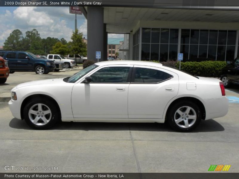 Stone White / Dark Slate Gray 2009 Dodge Charger SE