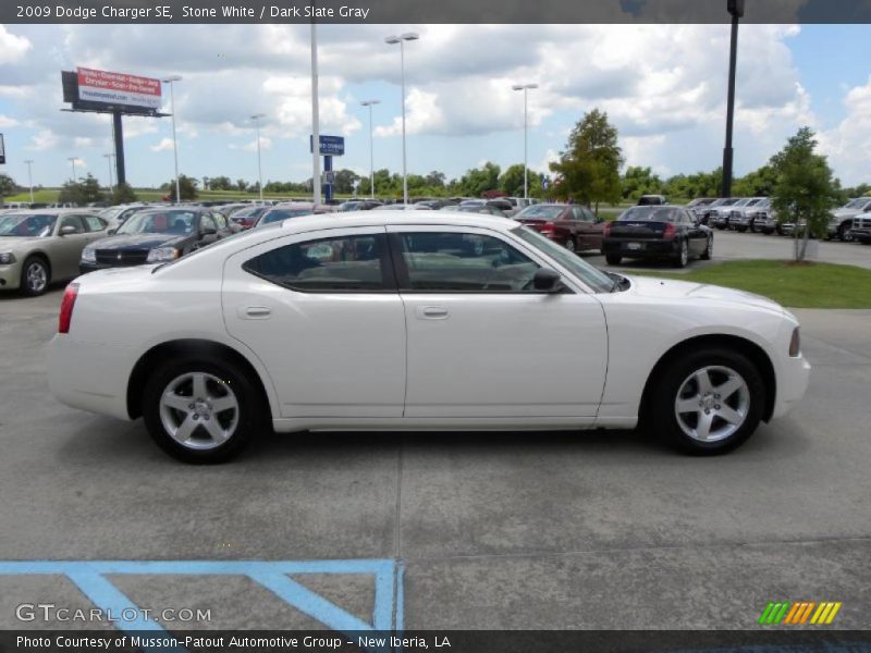 Stone White / Dark Slate Gray 2009 Dodge Charger SE