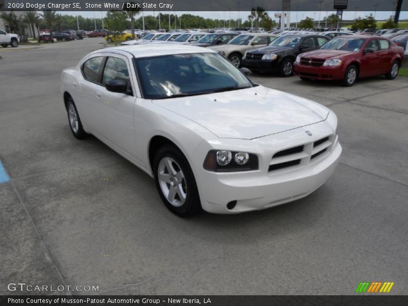 Stone White / Dark Slate Gray 2009 Dodge Charger SE