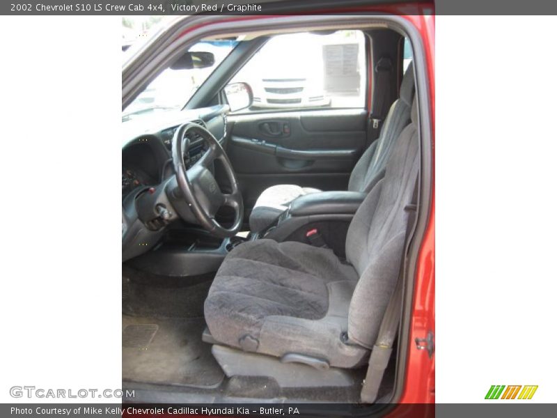 Victory Red / Graphite 2002 Chevrolet S10 LS Crew Cab 4x4