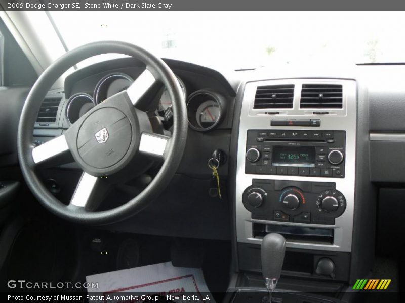 Stone White / Dark Slate Gray 2009 Dodge Charger SE