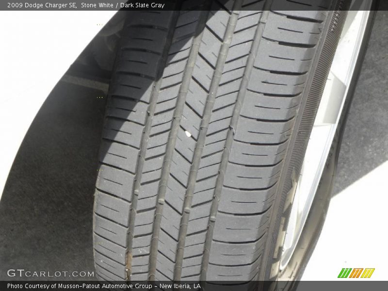 Stone White / Dark Slate Gray 2009 Dodge Charger SE