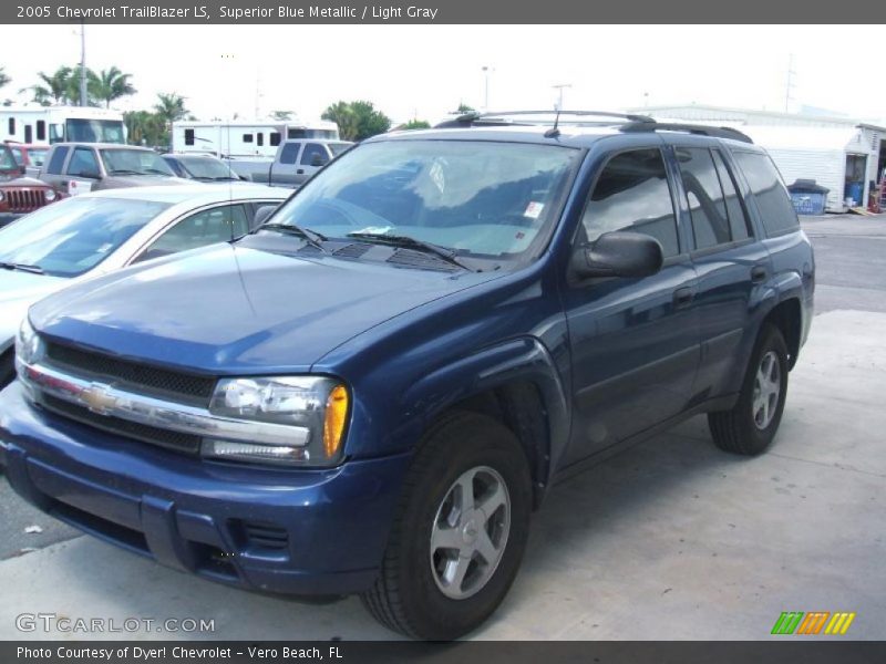 Superior Blue Metallic / Light Gray 2005 Chevrolet TrailBlazer LS