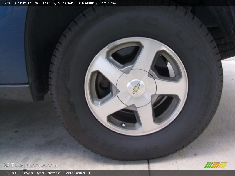 Superior Blue Metallic / Light Gray 2005 Chevrolet TrailBlazer LS