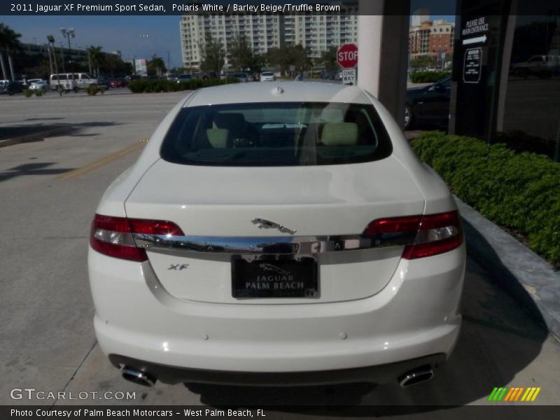 Polaris White / Barley Beige/Truffle Brown 2011 Jaguar XF Premium Sport Sedan