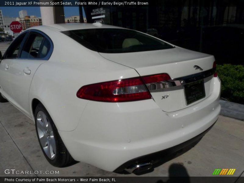 Polaris White / Barley Beige/Truffle Brown 2011 Jaguar XF Premium Sport Sedan