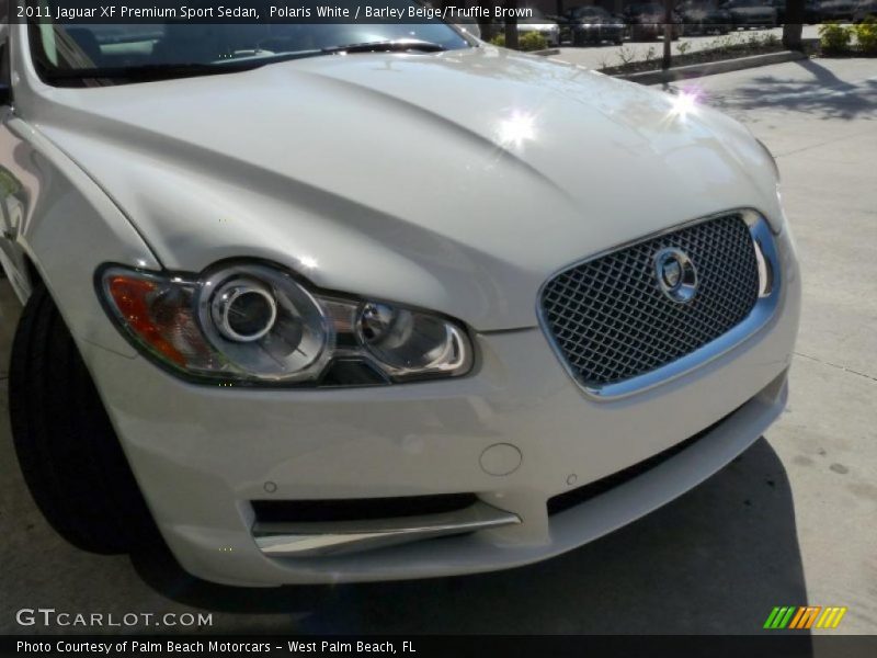 Polaris White / Barley Beige/Truffle Brown 2011 Jaguar XF Premium Sport Sedan