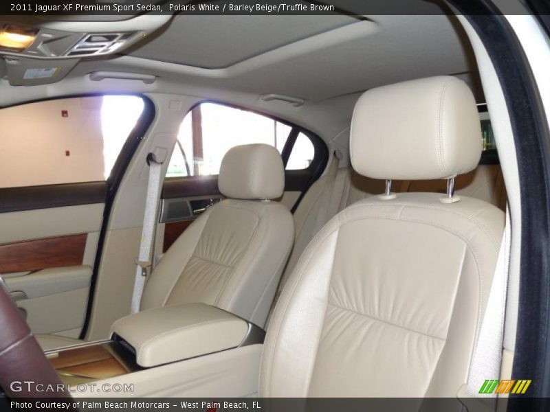 Polaris White / Barley Beige/Truffle Brown 2011 Jaguar XF Premium Sport Sedan