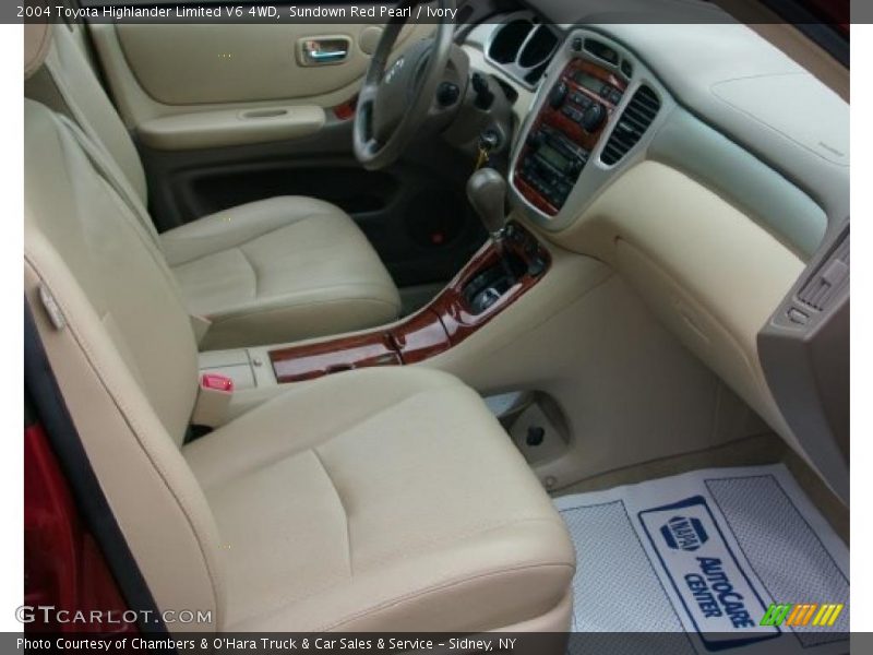 Sundown Red Pearl / Ivory 2004 Toyota Highlander Limited V6 4WD