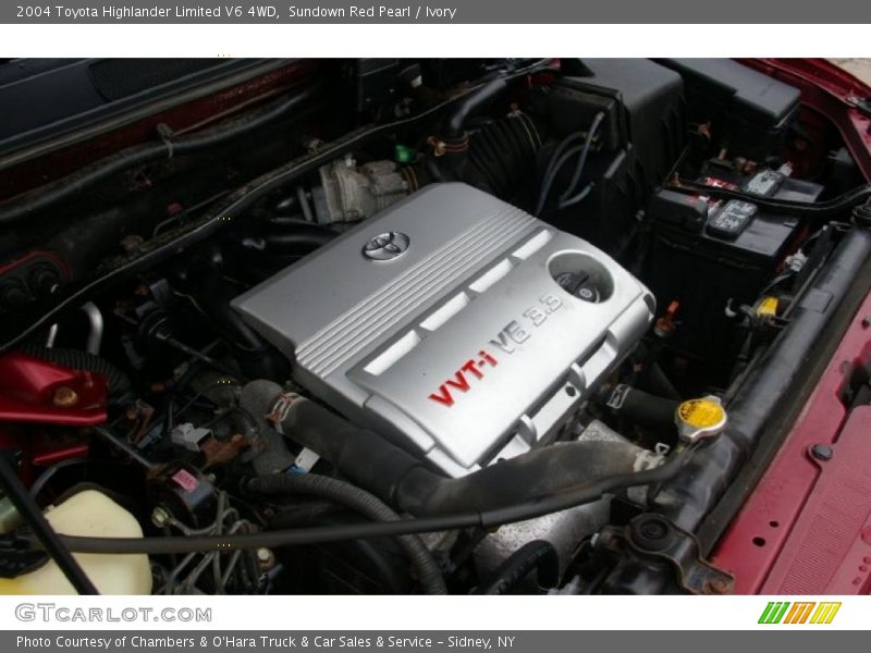 Sundown Red Pearl / Ivory 2004 Toyota Highlander Limited V6 4WD