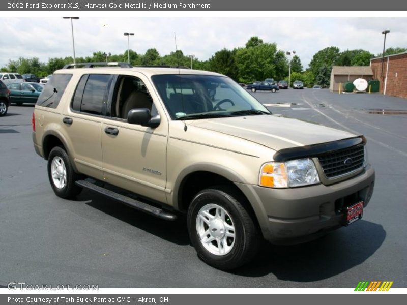 Harvest Gold Metallic / Medium Parchment 2002 Ford Explorer XLS