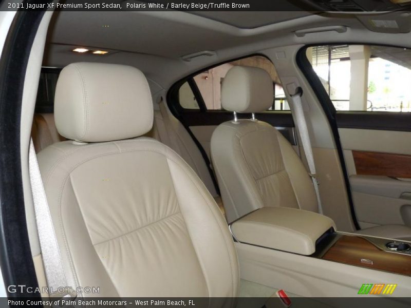 Polaris White / Barley Beige/Truffle Brown 2011 Jaguar XF Premium Sport Sedan