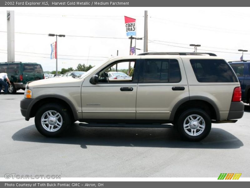 Harvest Gold Metallic / Medium Parchment 2002 Ford Explorer XLS