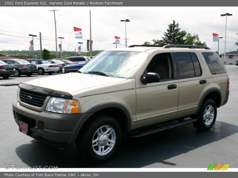 Harvest Gold Metallic / Medium Parchment 2002 Ford Explorer XLS