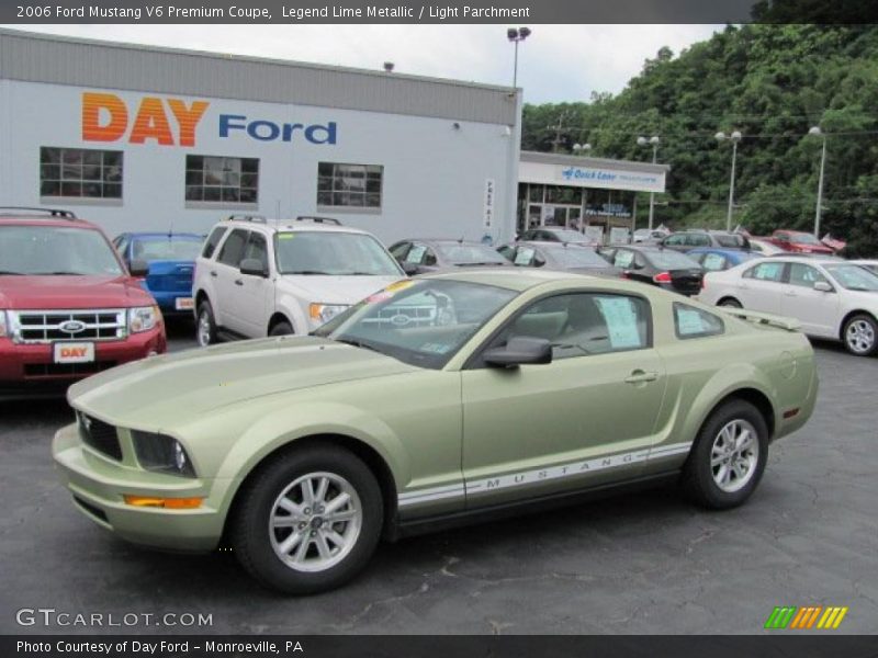 Legend Lime Metallic / Light Parchment 2006 Ford Mustang V6 Premium Coupe